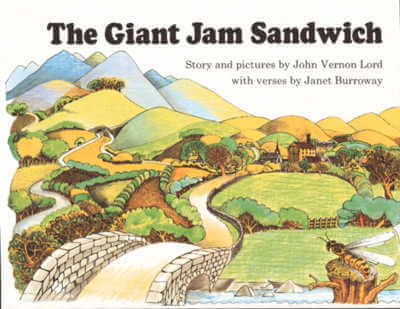 Cover of picture book, The Giant Jam Sandwich