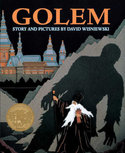 Golem picture book by David Wisniewski.