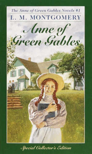 Anne of Green Gables, mass market paperback book cover.
