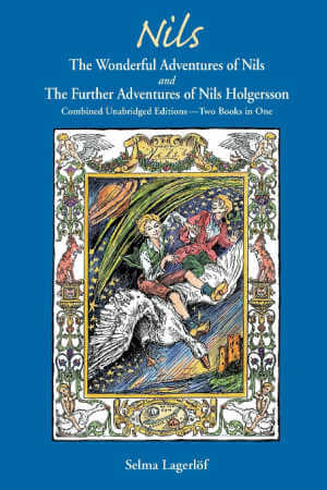 The Wonderful Adventures Of Nils, book cover.