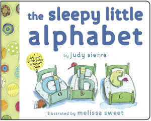 The Sleepy Little Alphabet by Judy Sierra, book cover..