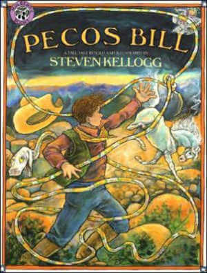 Pecos Bill by Steven Kellogg, book cover.