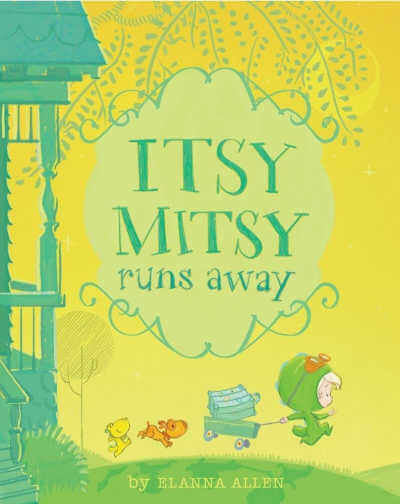 Itsy Mitsy runs away book cover.