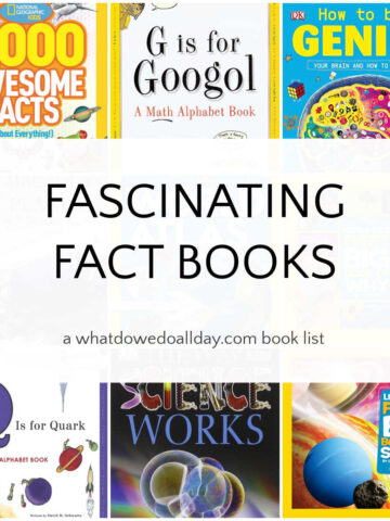 Collage of nonfiction book cover with text overlay, Fascinating Fact Books.