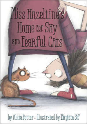 Miss Hazeltine's home for Shy and Fearful Cats, children's book.