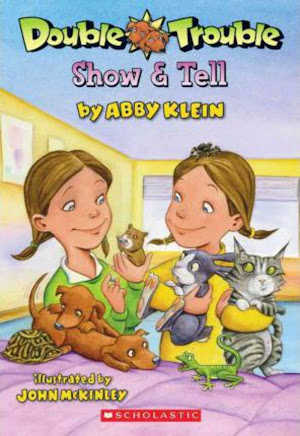 Double Trouble, Show and Tell chapter book cover.