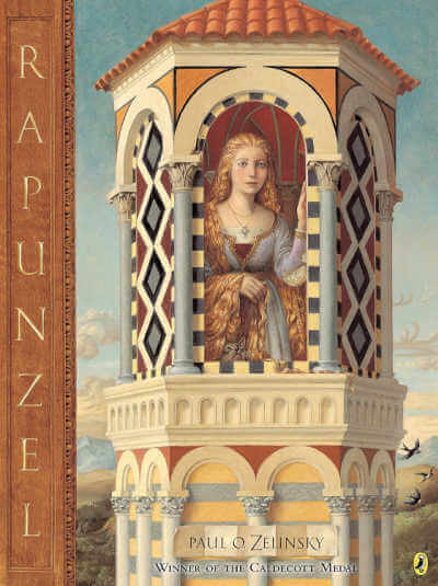 Rapunzel by Paul O Zelinsky book cover.