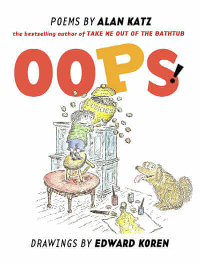 Oops!, poems by Alan Katz, book cover.