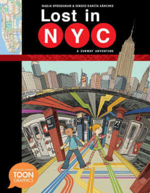 Lost in NYC, graphic novel, book cover.