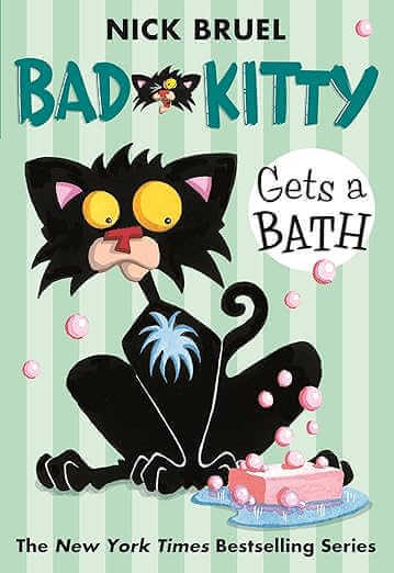 Bad Kitty Gets a Bath book cover.