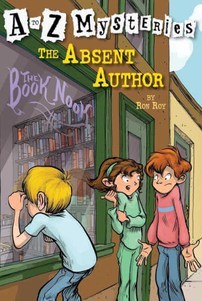 A to Z Mysteries The Absent Author book cover.