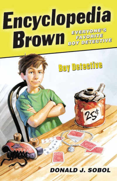 Encyclopedia Brown, Boy Detective, book cover.