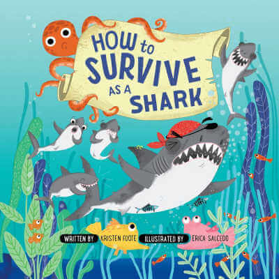 How to Survive as a Shark, picture book cover.