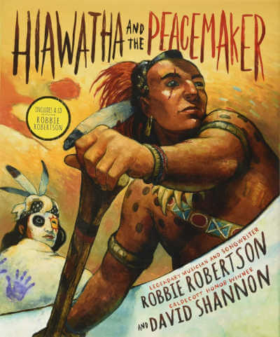 Hiawatha and the Peacemaker, book cover.
