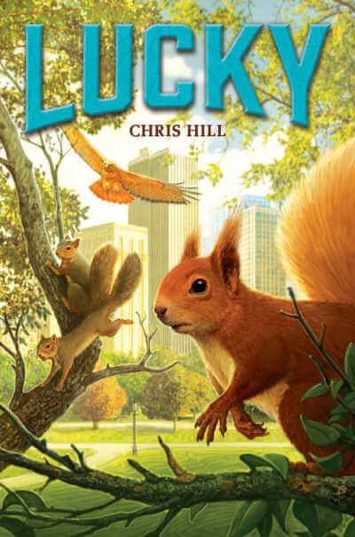 Lucky by Chris Hill, book cover.