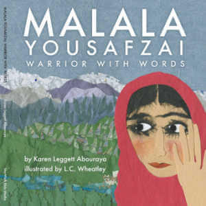 Malala Yousafzai: Warrior With Words, children's book cover.