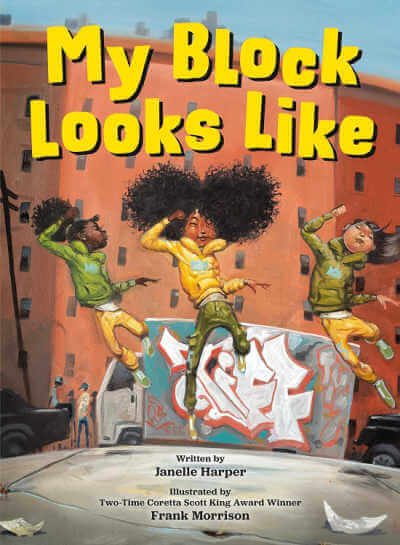 Book cover for My Block Looks Like by Janelle Harper.