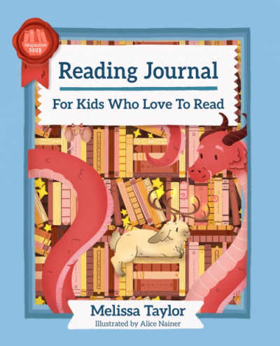 Cover of Reading Journal for kids who love to read.