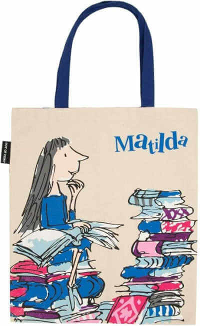 Matilda canvas book bag.
