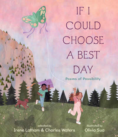 Book cover for If I Could Choose A Best Day with illustration of children flying a kite.