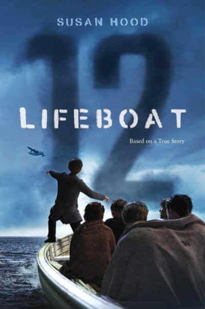 Lifeboat 12 book cover with illustration of boys in a lifeboat.