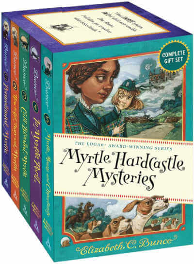 Box set of five Myrthle Hardcastle Mysteries.
