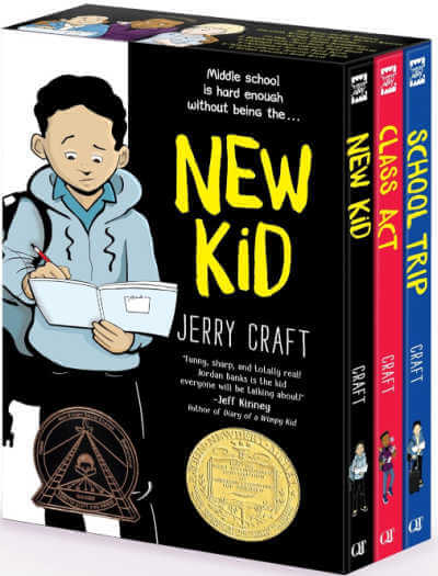 Box set of three New Kid books.
