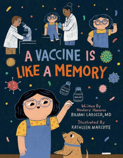 Book cover for A Caccine Is Like a Memory picture book.