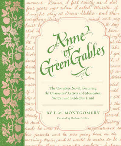 Book cover for special edition of Anne of Green Gables.