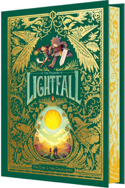 Book cover for deluxe edition of Lightfall.