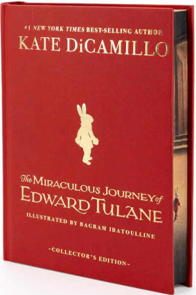 Book cover for collector's edition of The Miraculous Journey of Edward Tulane.