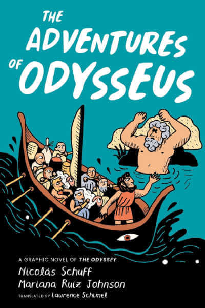 Book cover for graphic novel of The Adventures of Odysseus