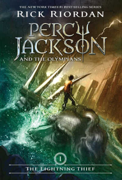Book cover for Percy Jackson.
