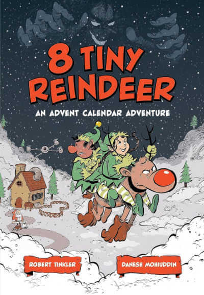Book cover for 8 Tiny Reindeer An Advent Calendar Adventure.