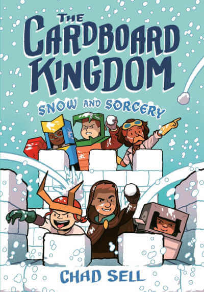 Book cover for The Cardboard Kingdom Snow and Sorcery.